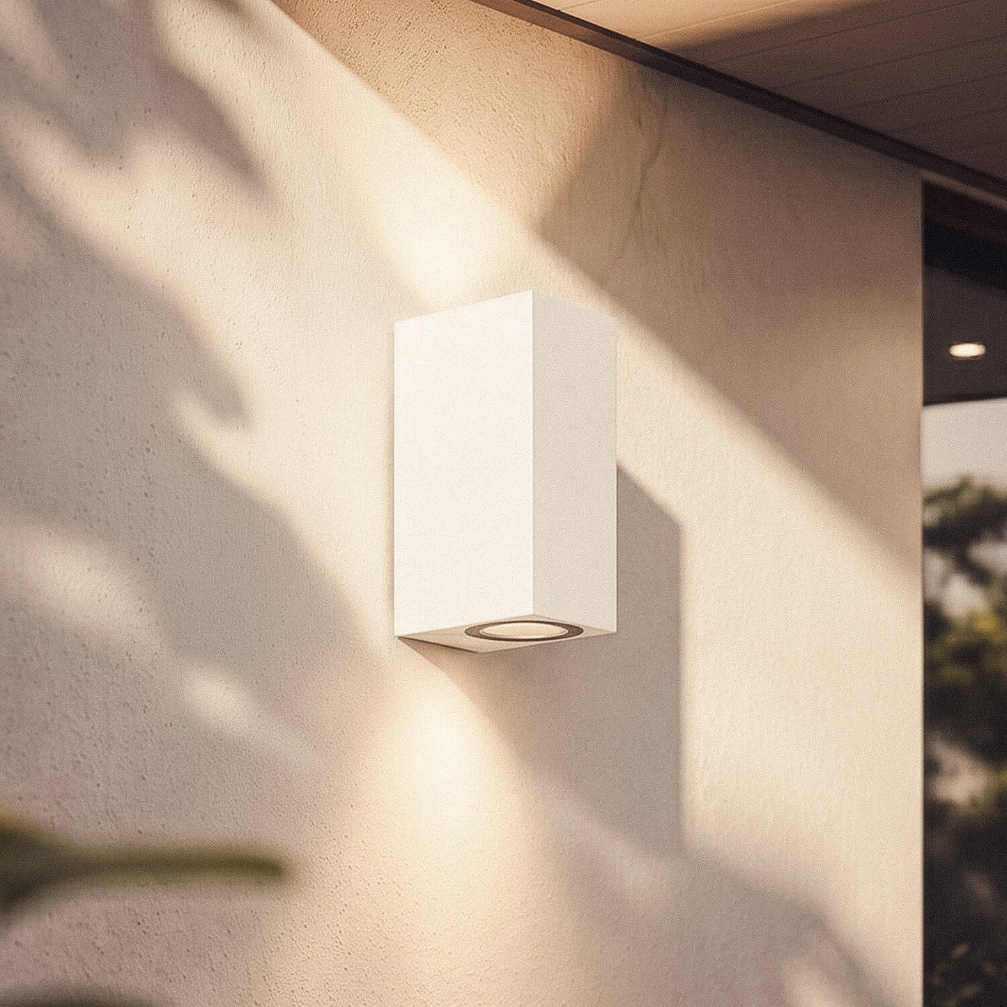 Aplique de Pared Exterior Iluminación Doble Cara Miseno Blanco