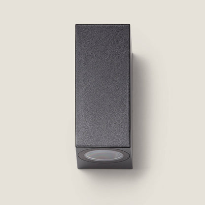 Aplique de Pared Exterior Iluminación Doble Cara Miseno Negro