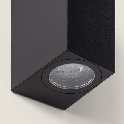 Aplique de Pared Exterior Iluminación Doble Cara Miseno Negro