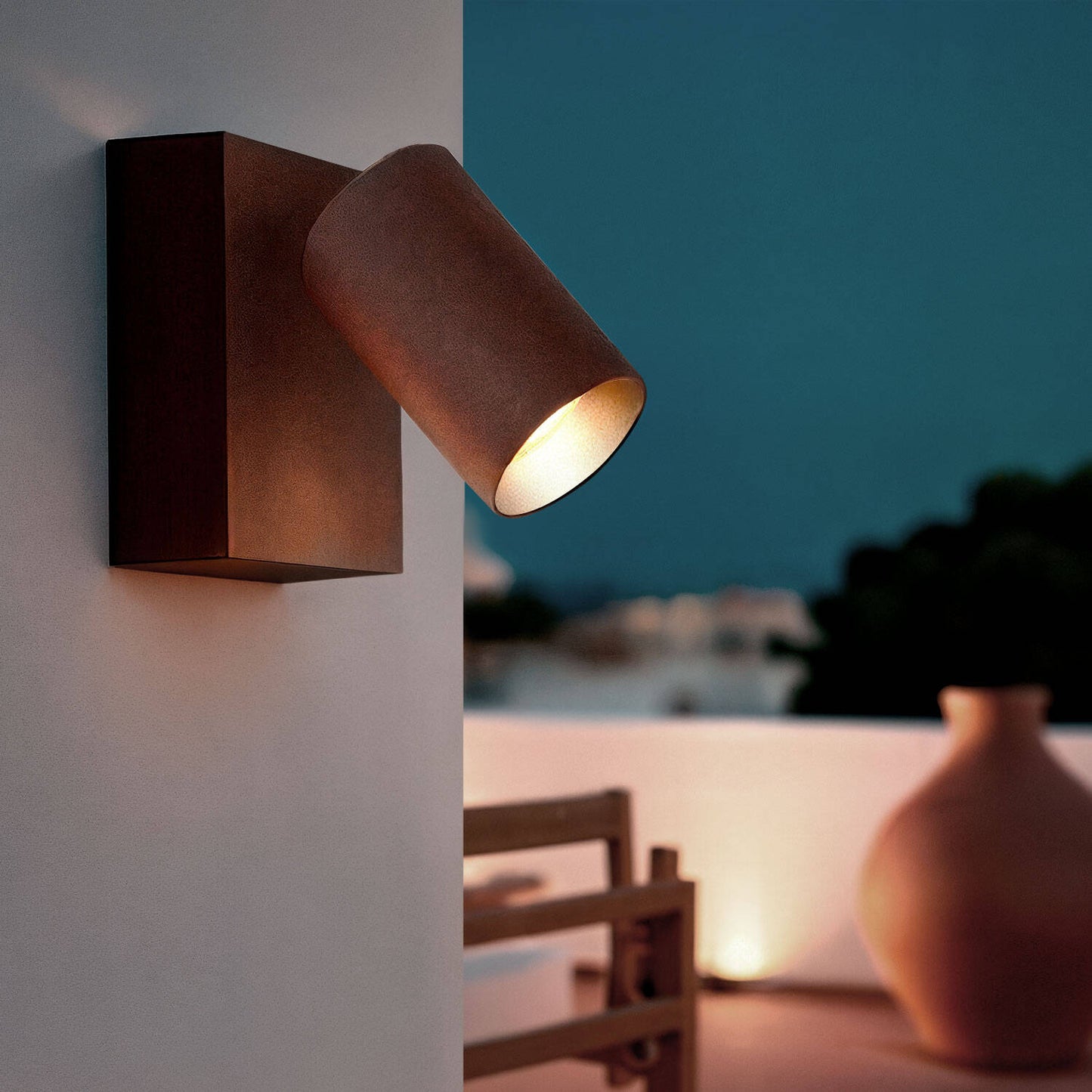 Aplique de Pared Exterior LED 10W Aluminio CCT Seleccionable Kuriya