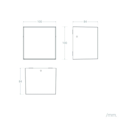 Aplique de Pared Exterior LED 10W Aluminio CCT Seleccionable Denny