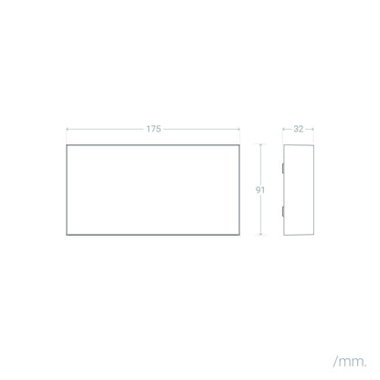 Aplique de Pared Exterior LED 10W Aluminio Iluminación Doble Cara CCT Seleccionable Brooky M