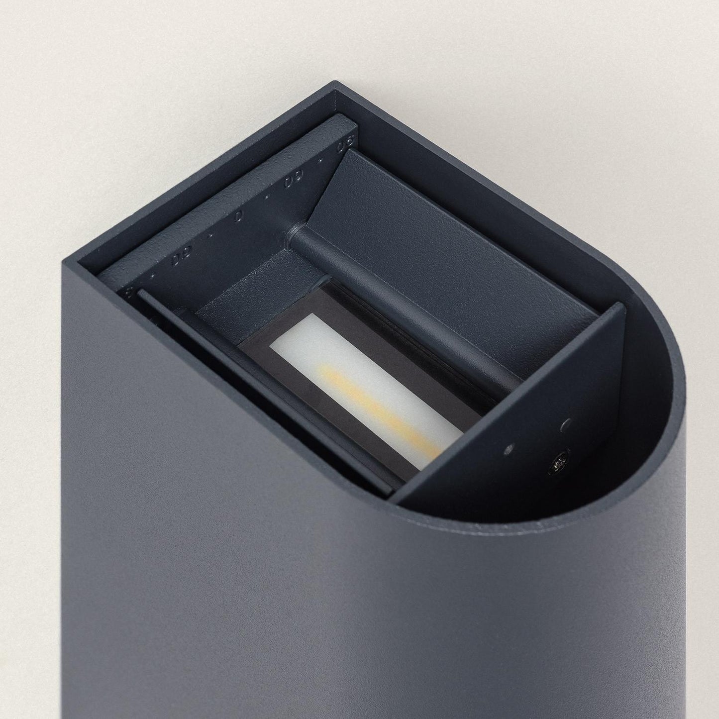Aplique de Pared Exterior LED 10W Aluminio Iluminación Doble Cara CCT Seleccionable Denny Round Large