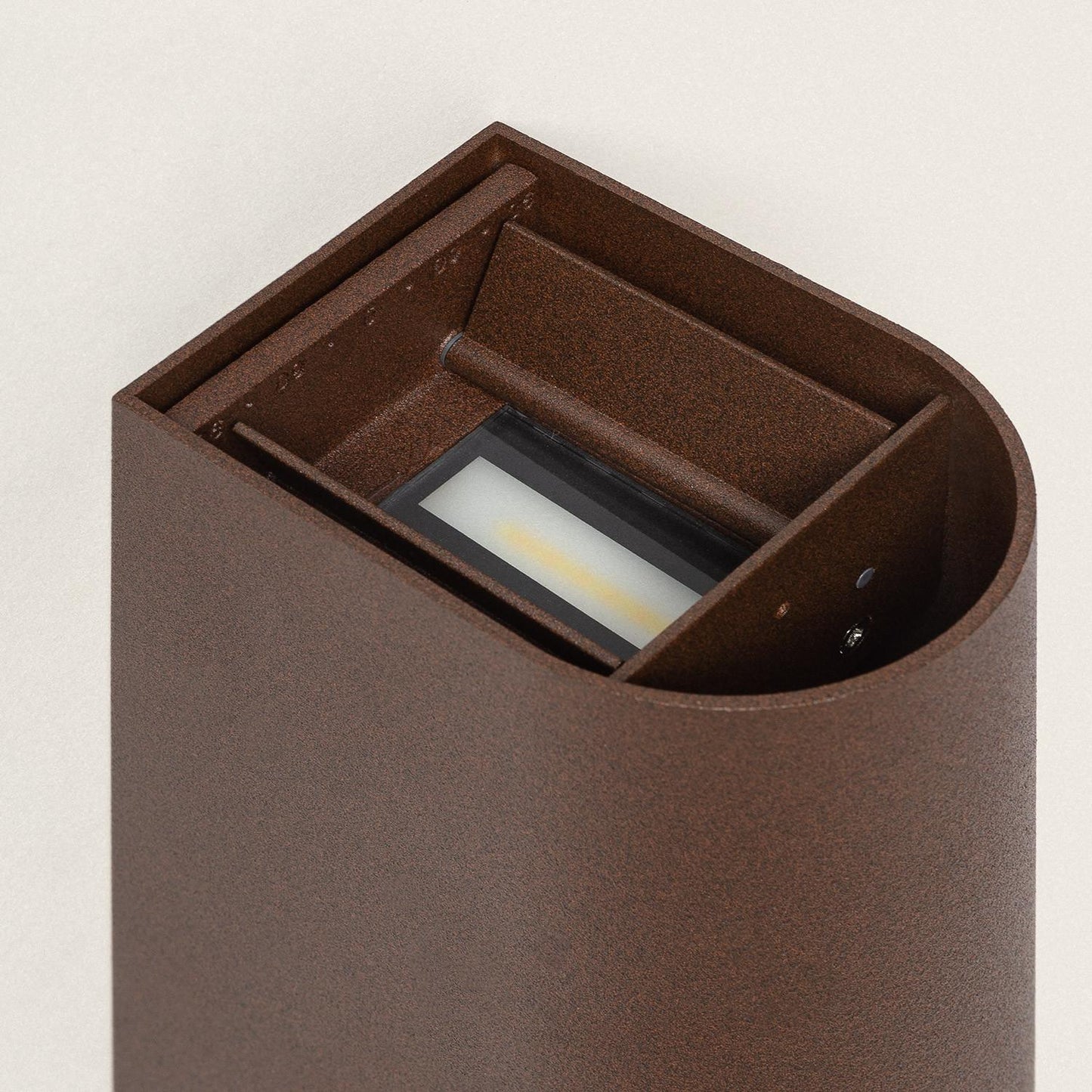 Aplique de Pared Exterior LED 10W Aluminio Iluminación Doble Cara CCT Seleccionable Denny Round Large