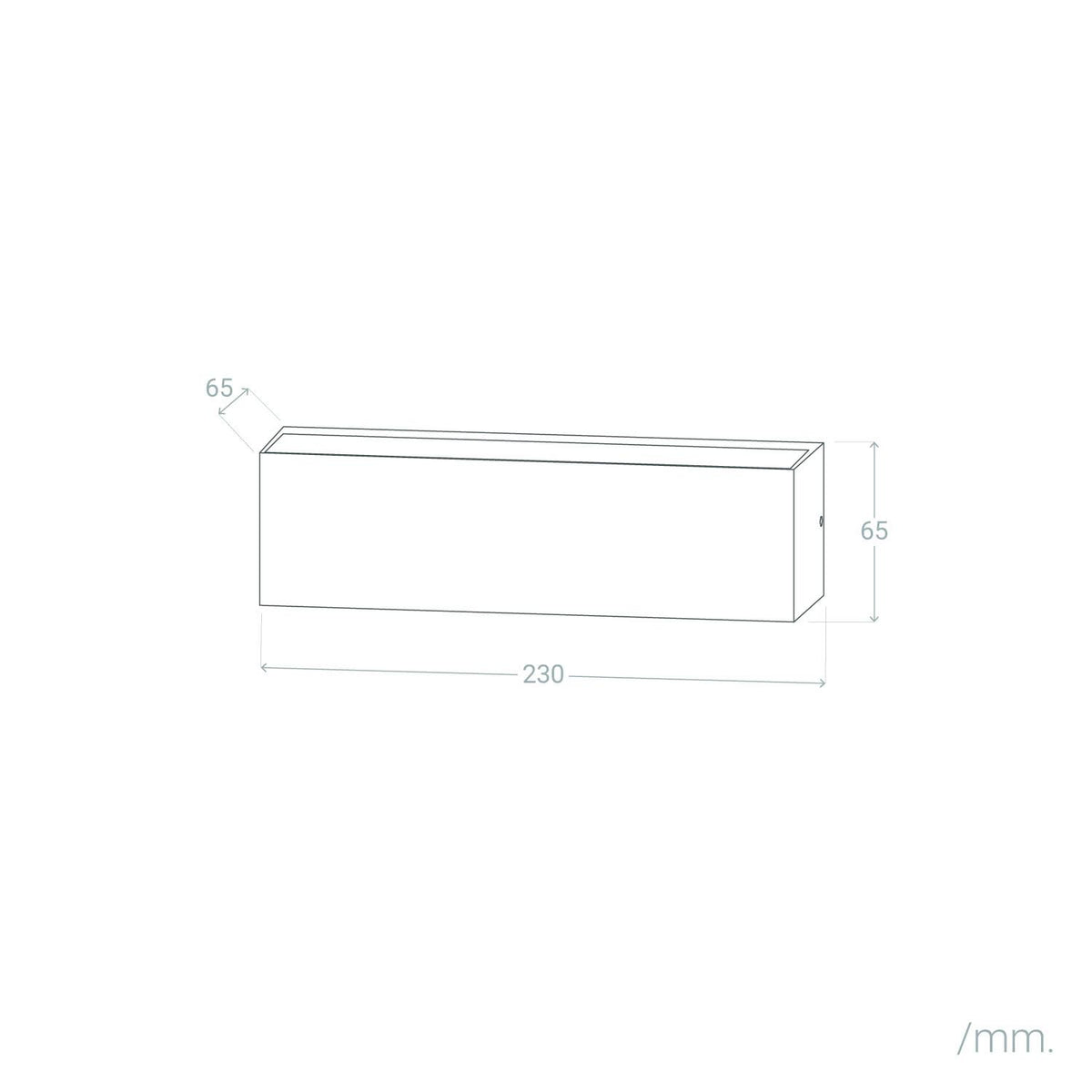 Aplique de Pared Exterior LED 10W Aluminio Iluminación Doble Cara Rectangular Blanco Lena