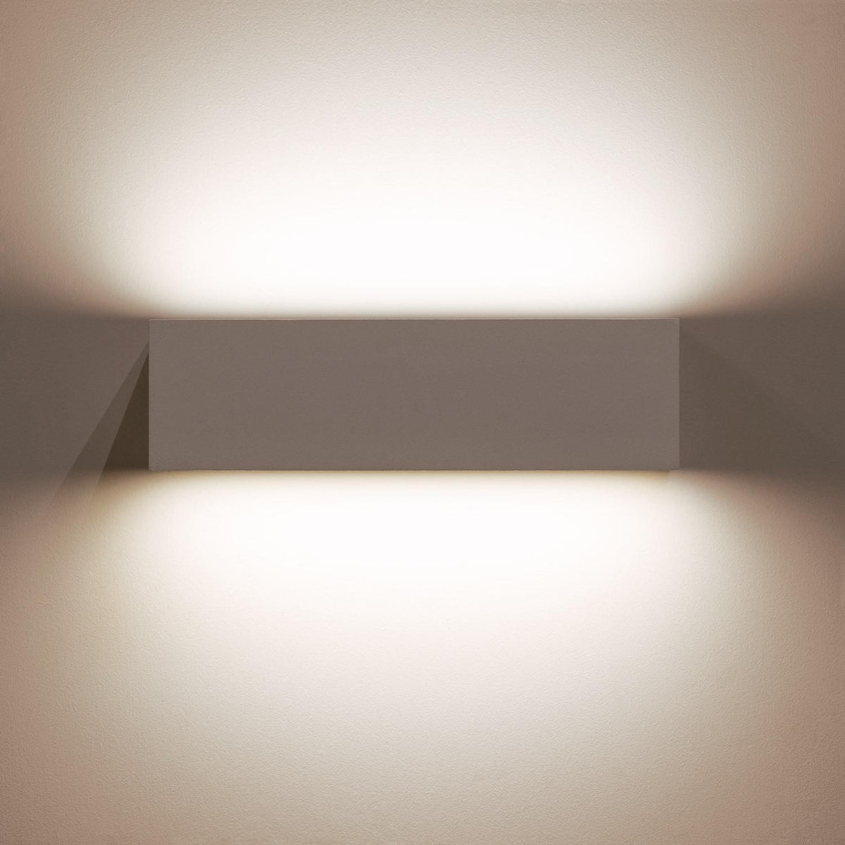 Aplique de Pared Exterior LED 10W Aluminio Iluminación Doble Cara Rectangular Blanco Lena