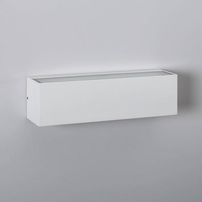 Aplique de Pared Exterior LED 10W Aluminio Iluminación Doble Cara Rectangular Blanco Lena
