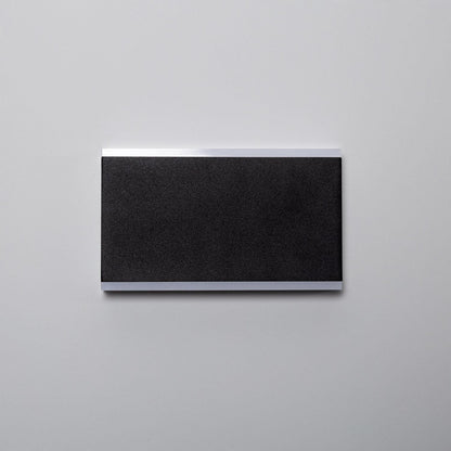 Aplique de Pared Exterior LED 10W Aluminio Iluminación Doble Cara Rectangular Negro Hera