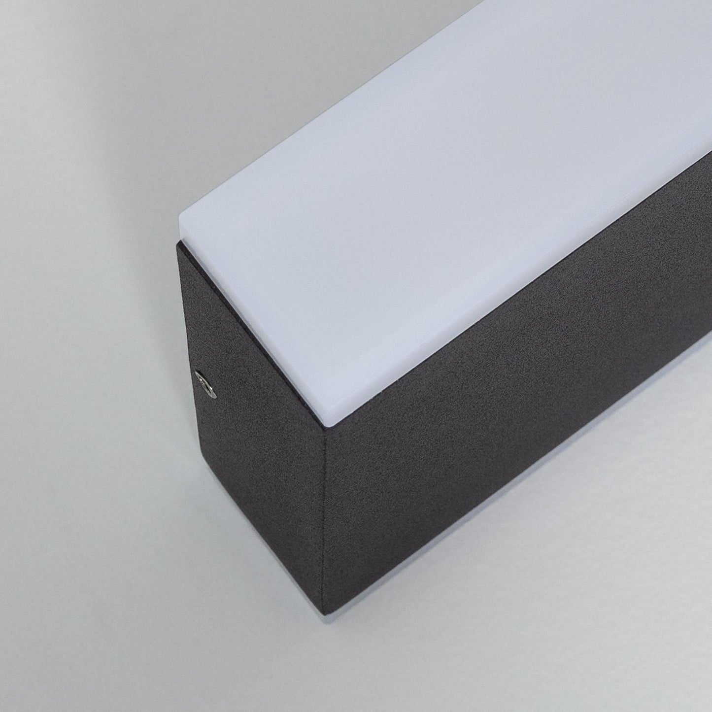 Aplique de Pared Exterior LED 10W Aluminio Iluminación Doble Cara Rectangular Negro Hera