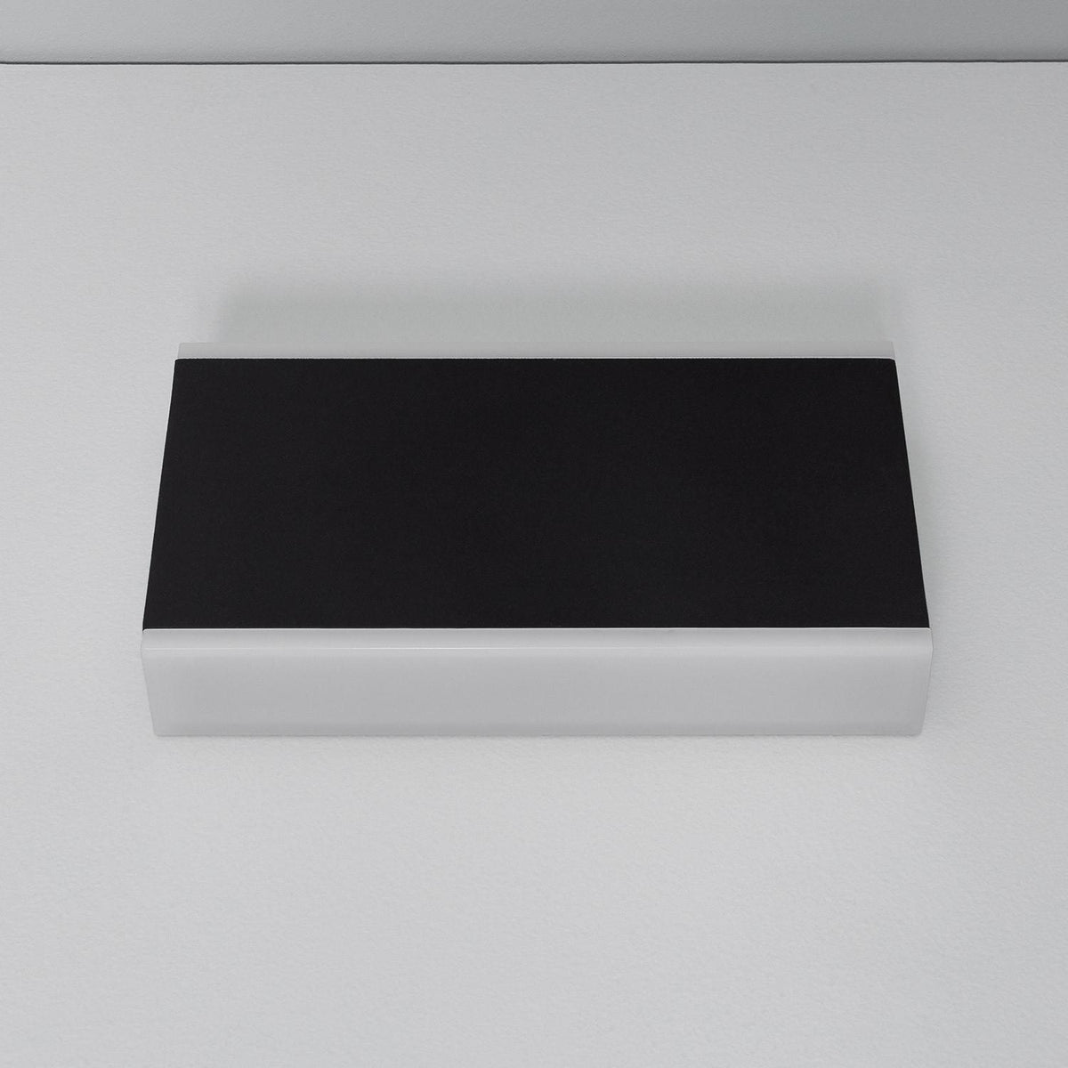 Aplique de Pared Exterior LED 10W Aluminio Iluminación Doble Cara Rectangular Negro Hera