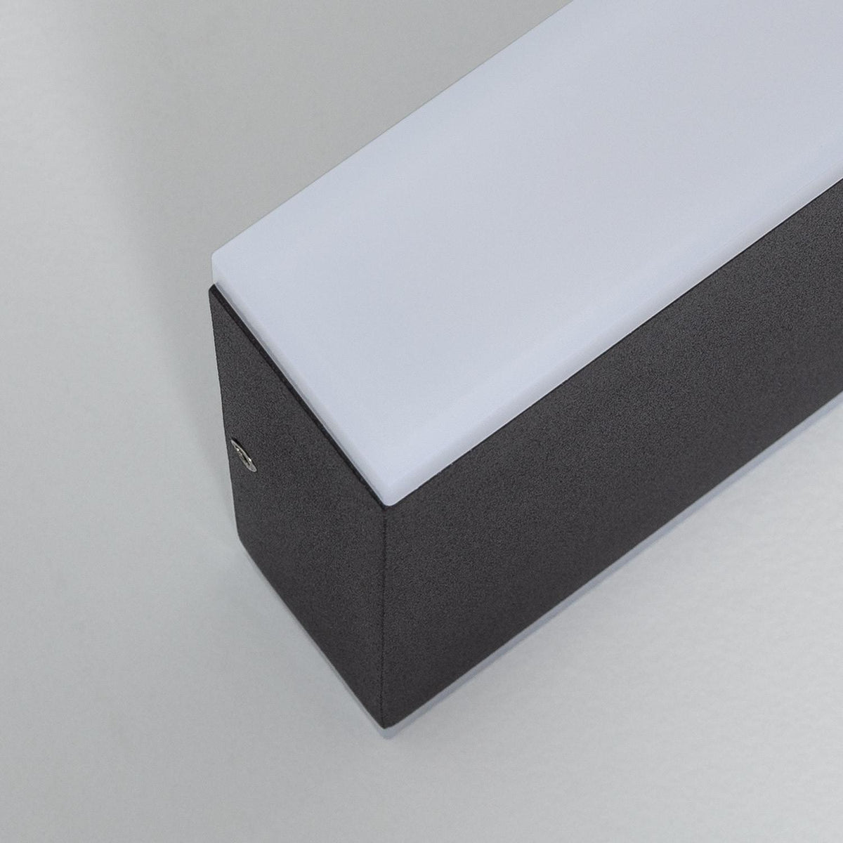 Aplique de Pared Exterior LED 10W Aluminio Iluminación Doble Cara Rectangular Negro Hera