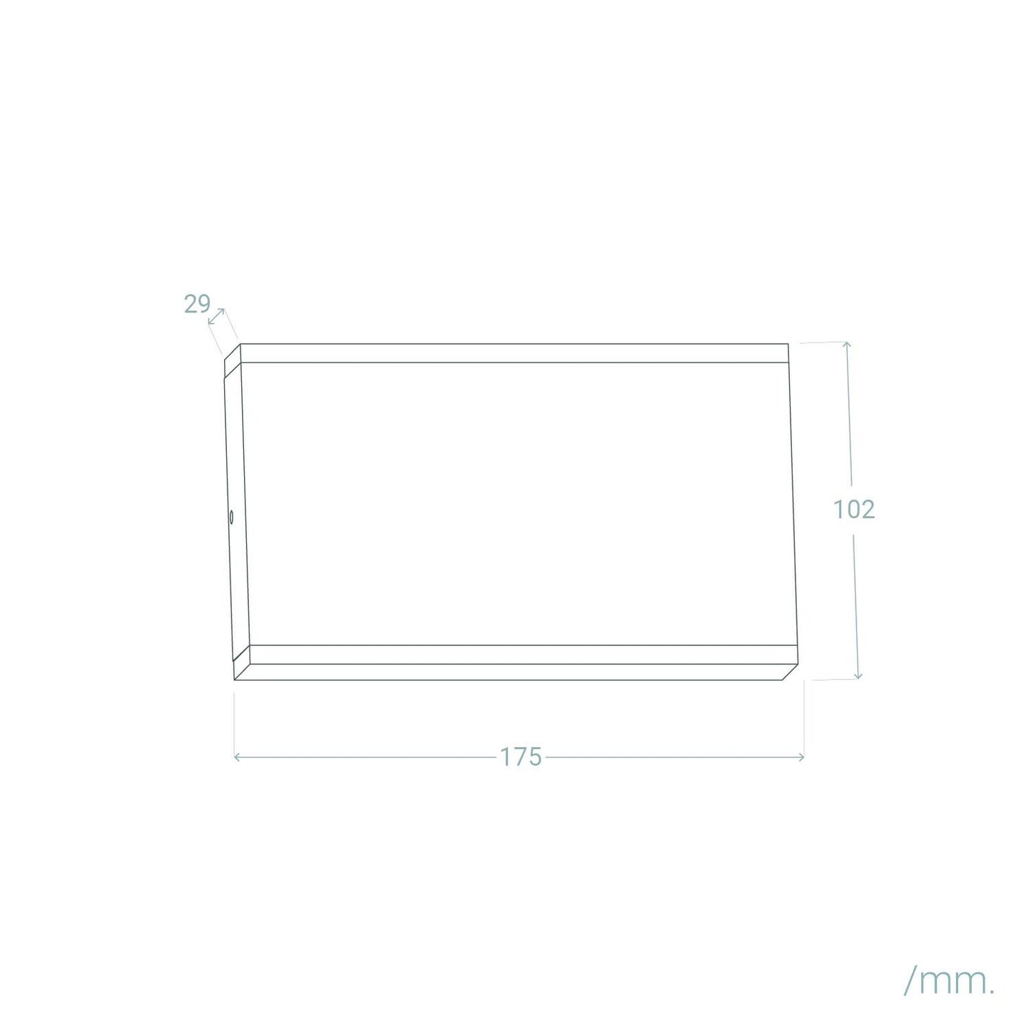 Aplique de Pared Exterior LED 10W Aluminio Iluminación Doble Cara Rectangular Negro Hera