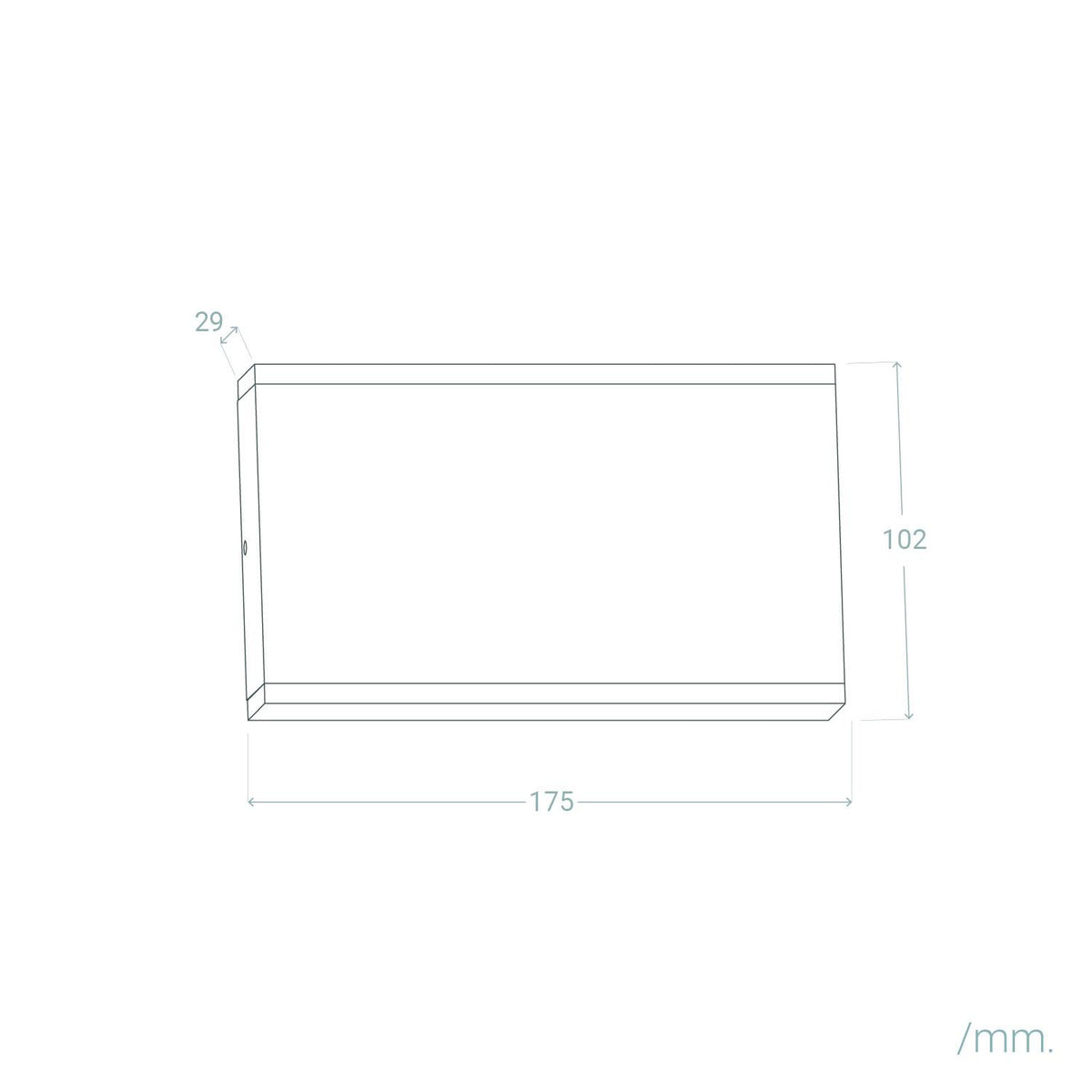 Aplique de Pared Exterior LED 10W Aluminio Iluminación Doble Cara Rectangular Negro Hera