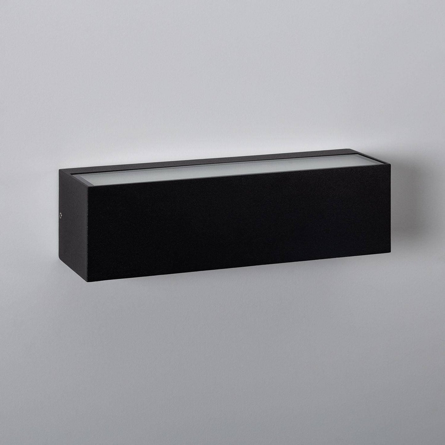 Aplique de Pared Exterior LED 10W Aluminio Iluminación Doble Cara Rectangular Negro Galeo