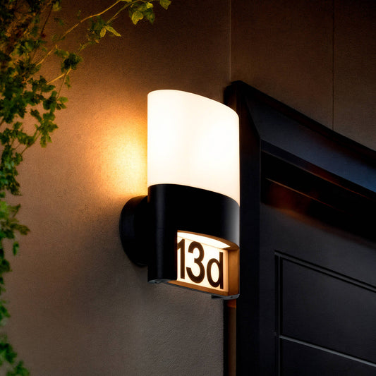 Aplique de Pared Exterior LED 10W Aluminio para Numeración de Vivienda Mulham