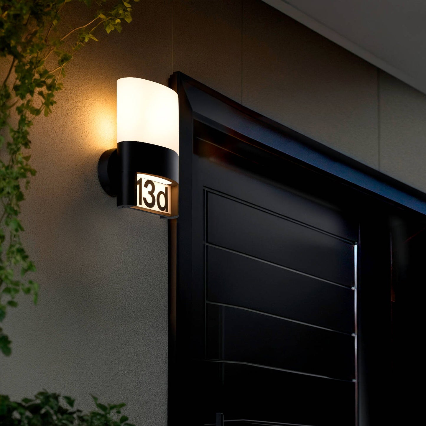 Aplique de Pared Exterior LED 10W Aluminio para Numeración de Vivienda Mulham