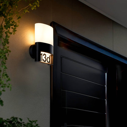 Aplique de Pared Exterior LED 10W Aluminio para Numeración de Vivienda Mulham