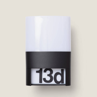 Aplique de Pared Exterior LED 10W Aluminio para Numeración de Vivienda Mulham