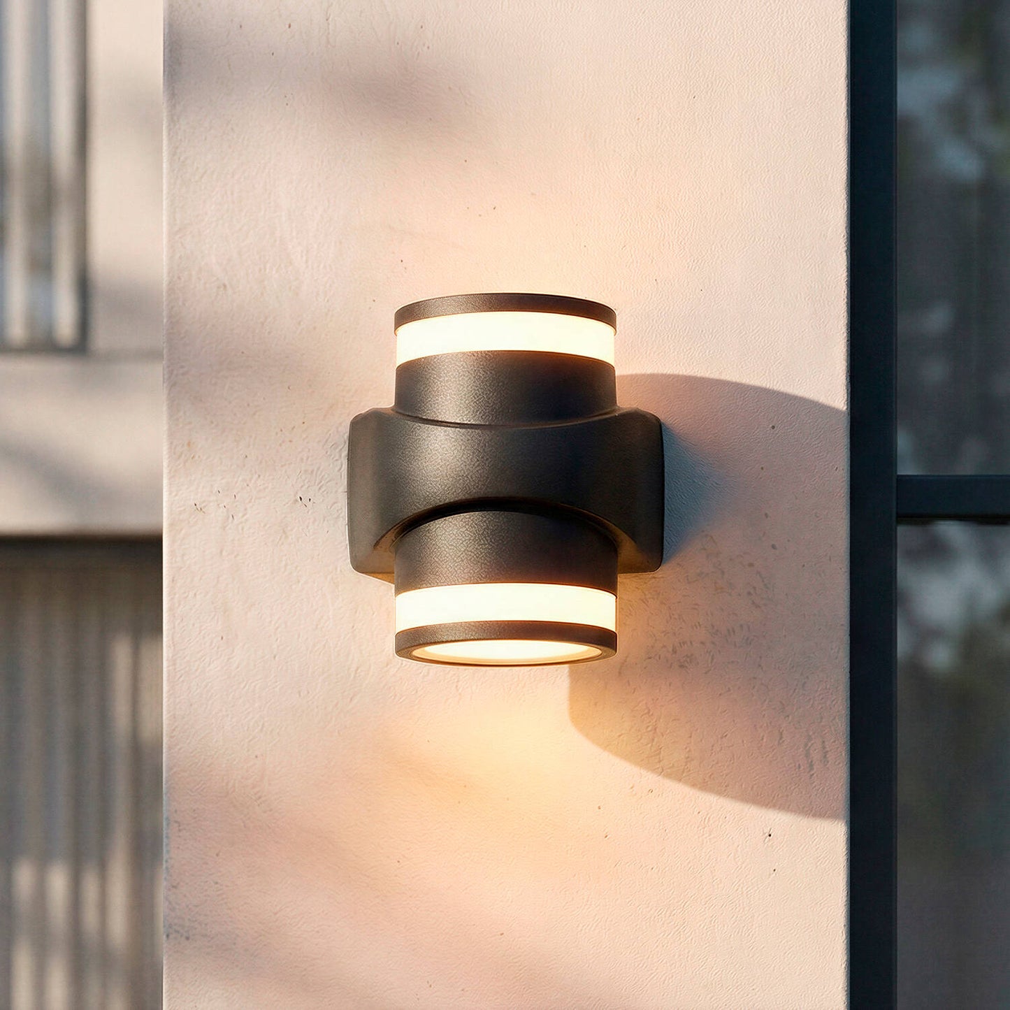 Aplique de Pared Exterior LED 10W Aluminio Superficie Neky Duo