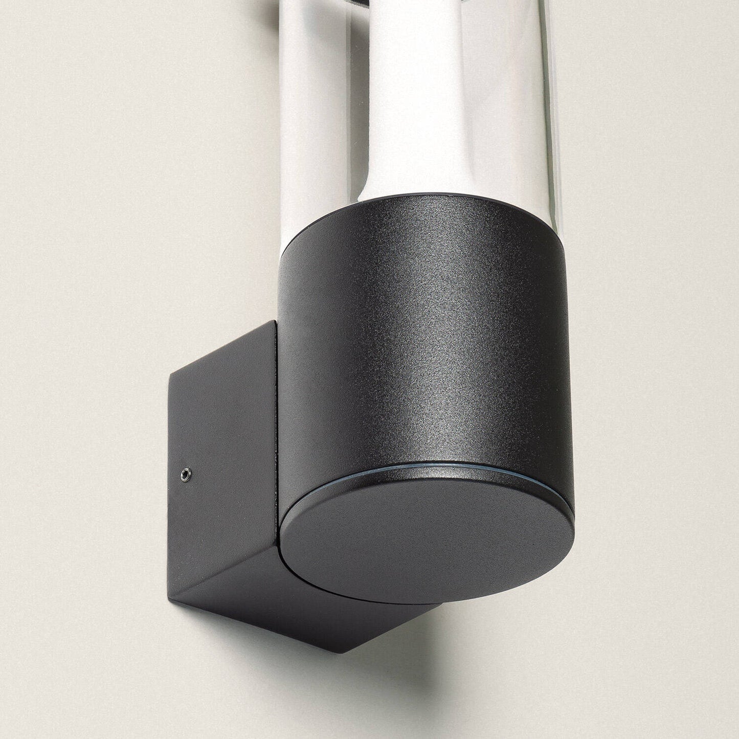 Aplique de Pared Exterior LED 10W Iluminación Aluminio Mikaro Negro