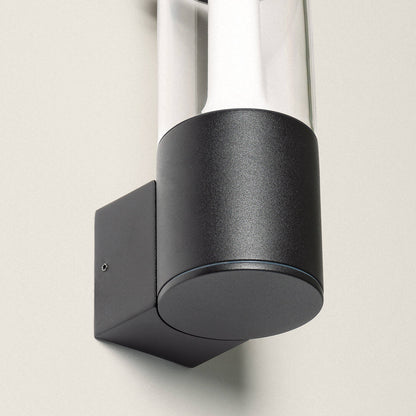 Aplique de Pared Exterior LED 10W Iluminación Aluminio Mikaro Negro