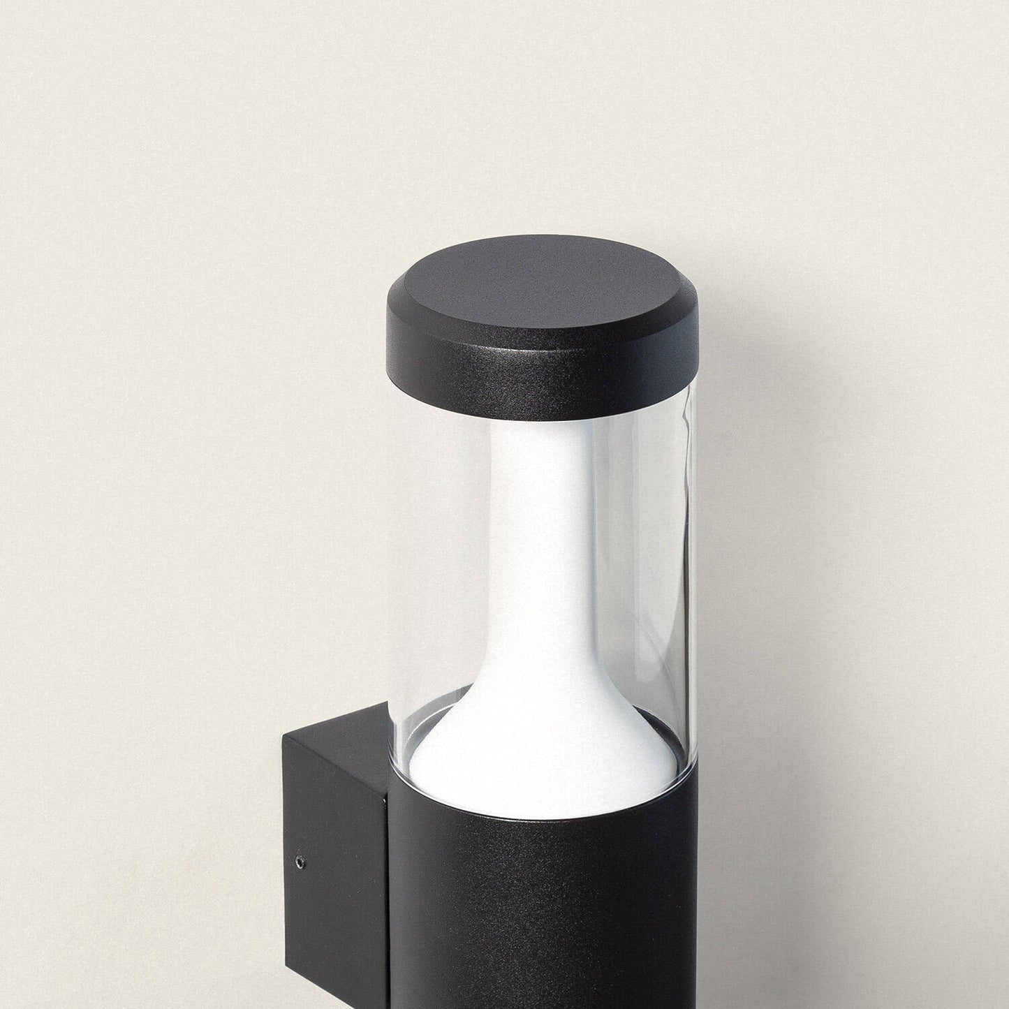 Aplique de Pared Exterior LED 10W Iluminación Aluminio Mikaro Negro