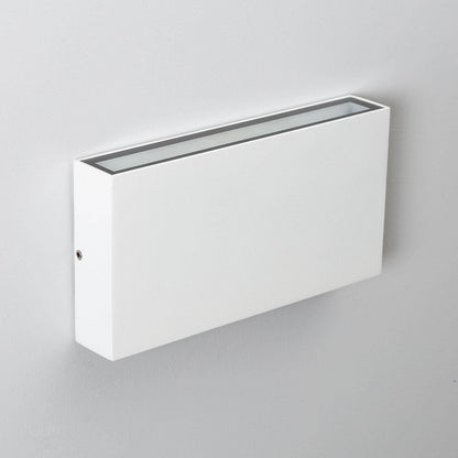 Aplique de Pared Exterior LED 12W CCT Iluminación Doble Cara Aluminio Rectangular Luming II