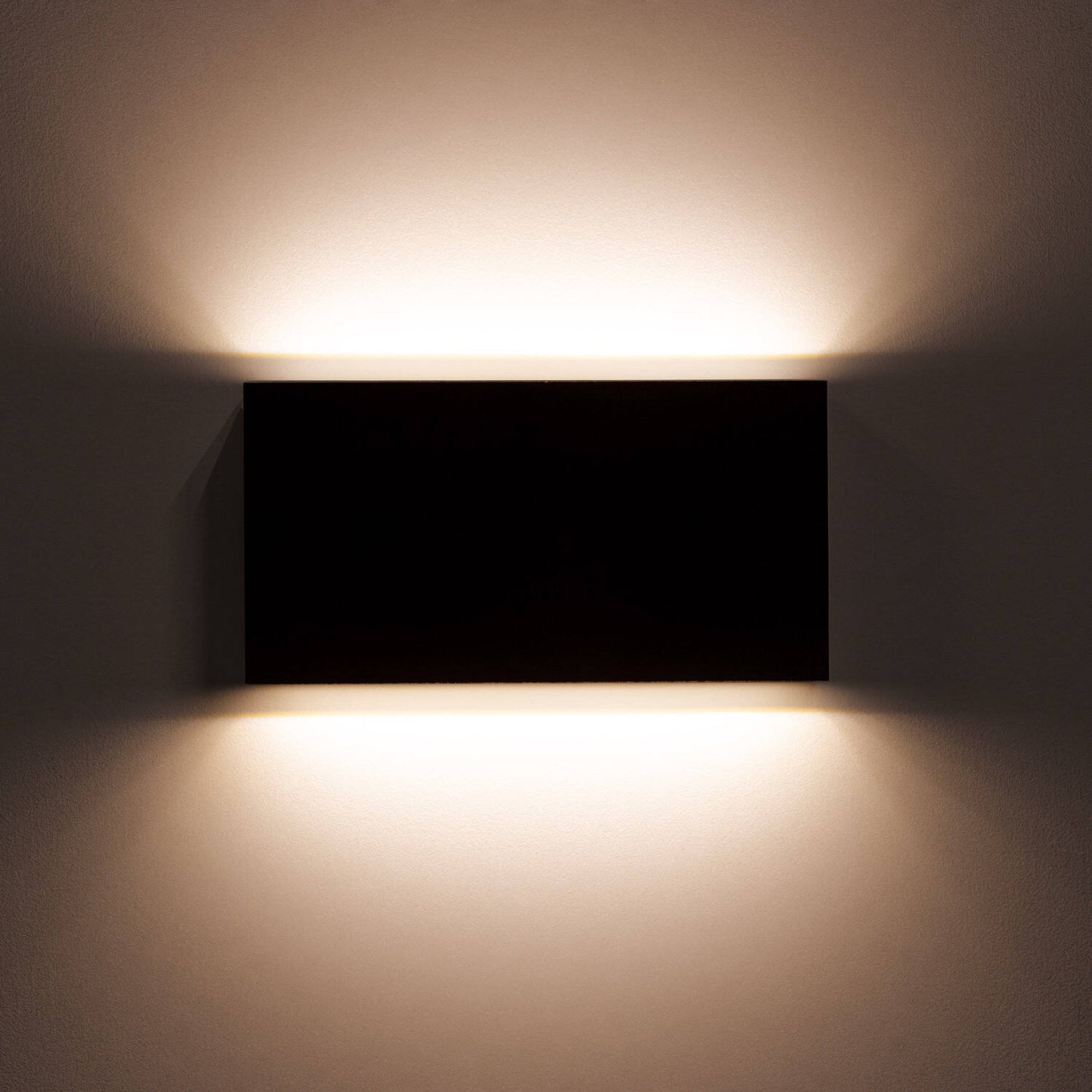 Aplique de Pared Exterior LED 12W CCT Iluminación Doble Cara Aluminio Rectangular Luming II
