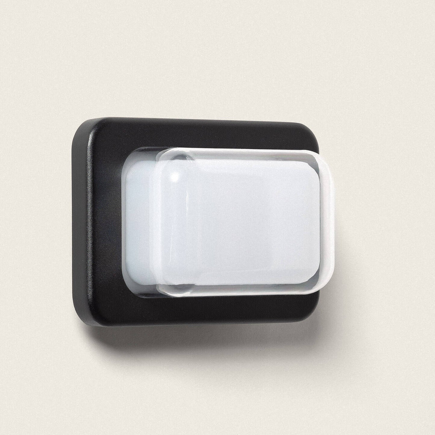 Aplique de Pared Exterior LED 10W Iluminación Rectangular Aluminio Negro Gulpos