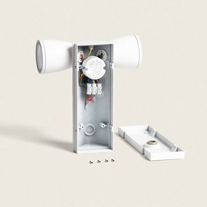 Aplique de Pared Exterior LED 12W Aluminio Abel Dos Focos