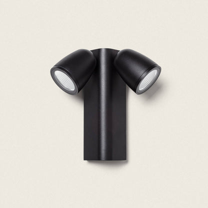 Aplique de Pared Exterior LED 12W Aluminio Abel Dos Focos