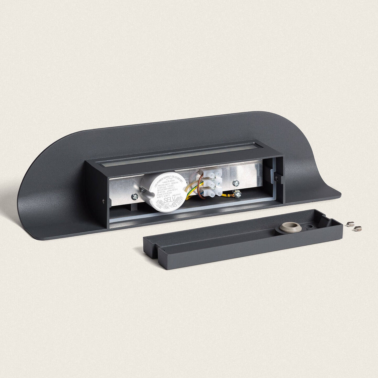 Aplique de Pared Exterior LED 12W Aluminio Agerato