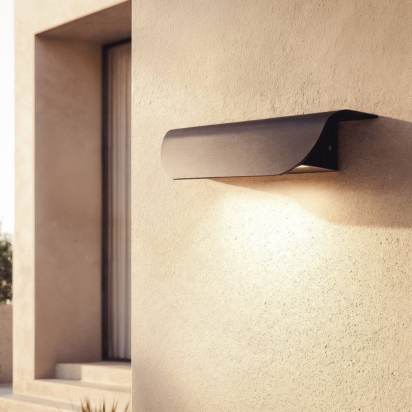 Aplique de Pared Exterior LED 12W Aluminio Agerato