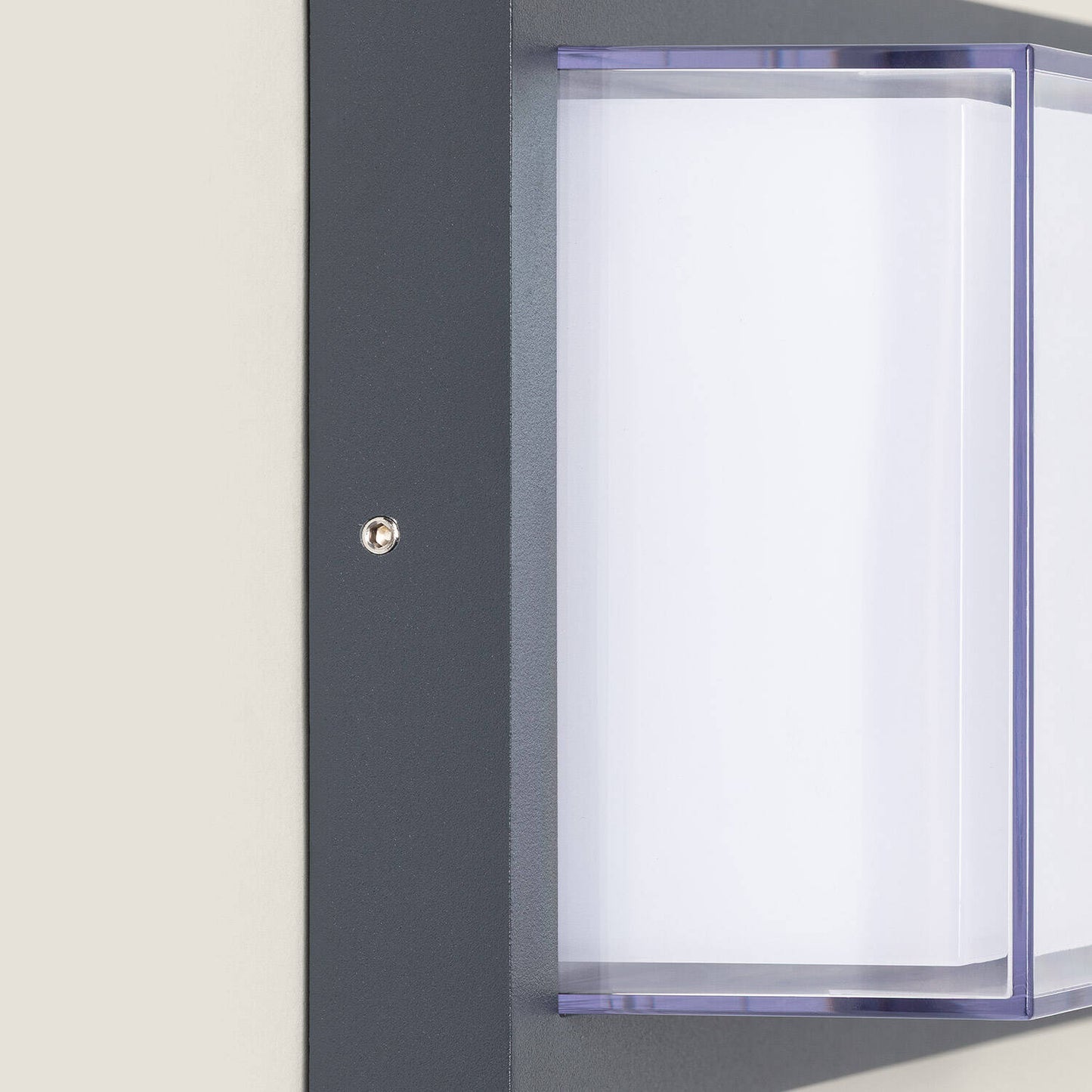 Aplique de Pared Exterior LED 12W Aluminio CCT Seleccionable Doble Difusor Caelia