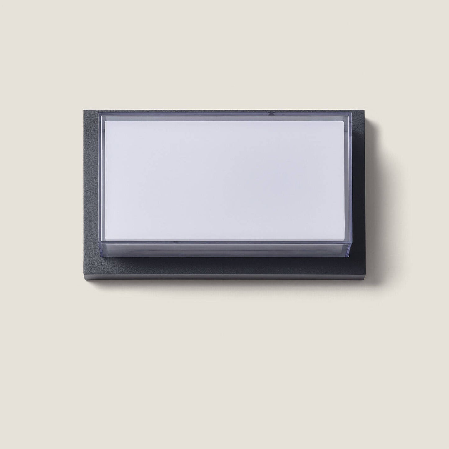 Aplique de Pared Exterior LED 12W Aluminio CCT Seleccionable Doble Difusor Caelia
