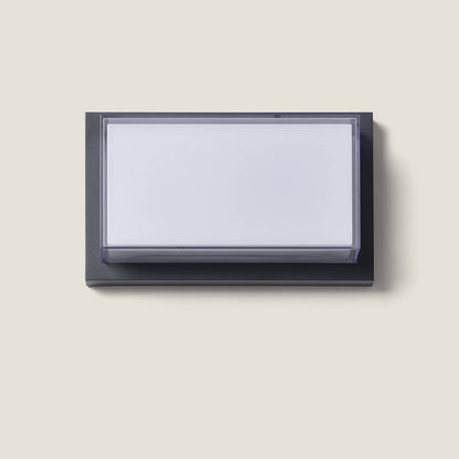 Aplique de Pared Exterior LED 12W Aluminio CCT Seleccionable Doble Difusor Caelia