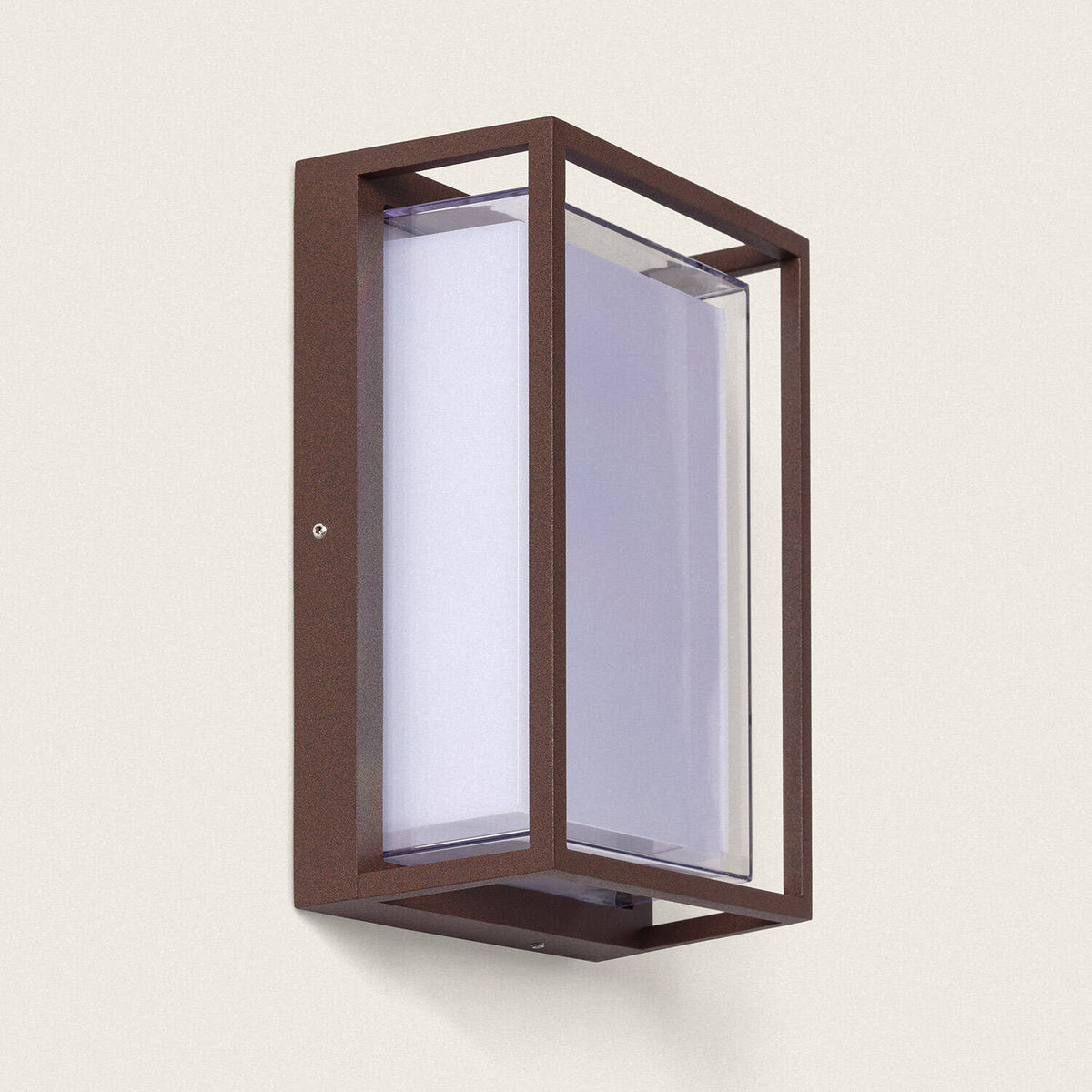 Aplique de Pared Exterior LED 12W Aluminio CCT Seleccionable Doble Difusor Arelien Large II