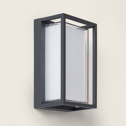 Aplique de Pared Exterior LED 12W Aluminio CCT Seleccionable Doble Difusor Arelien Large II