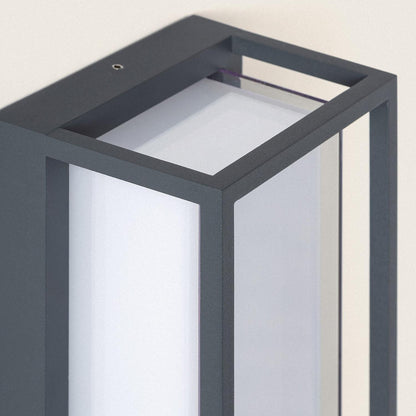 Aplique de Pared Exterior LED 12W Aluminio CCT Seleccionable Doble Difusor Arelien Large II