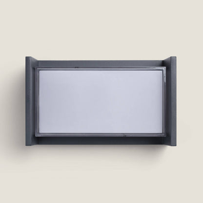 Aplique de Pared Exterior LED 12W Aluminio CCT Seleccionable Doble Difusor Arelien Iridix