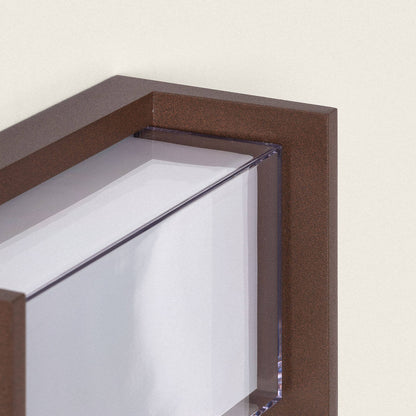 Aplique de Pared Exterior LED 12W Aluminio CCT Seleccionable Doble Difusor Arelien Iridix
