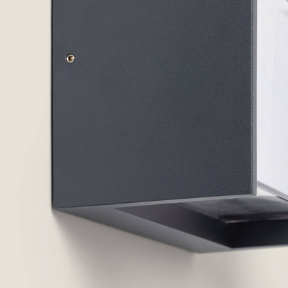 Aplique de Pared Exterior LED 12W Aluminio CCT Seleccionable Doble Difusor Arelien Iridix