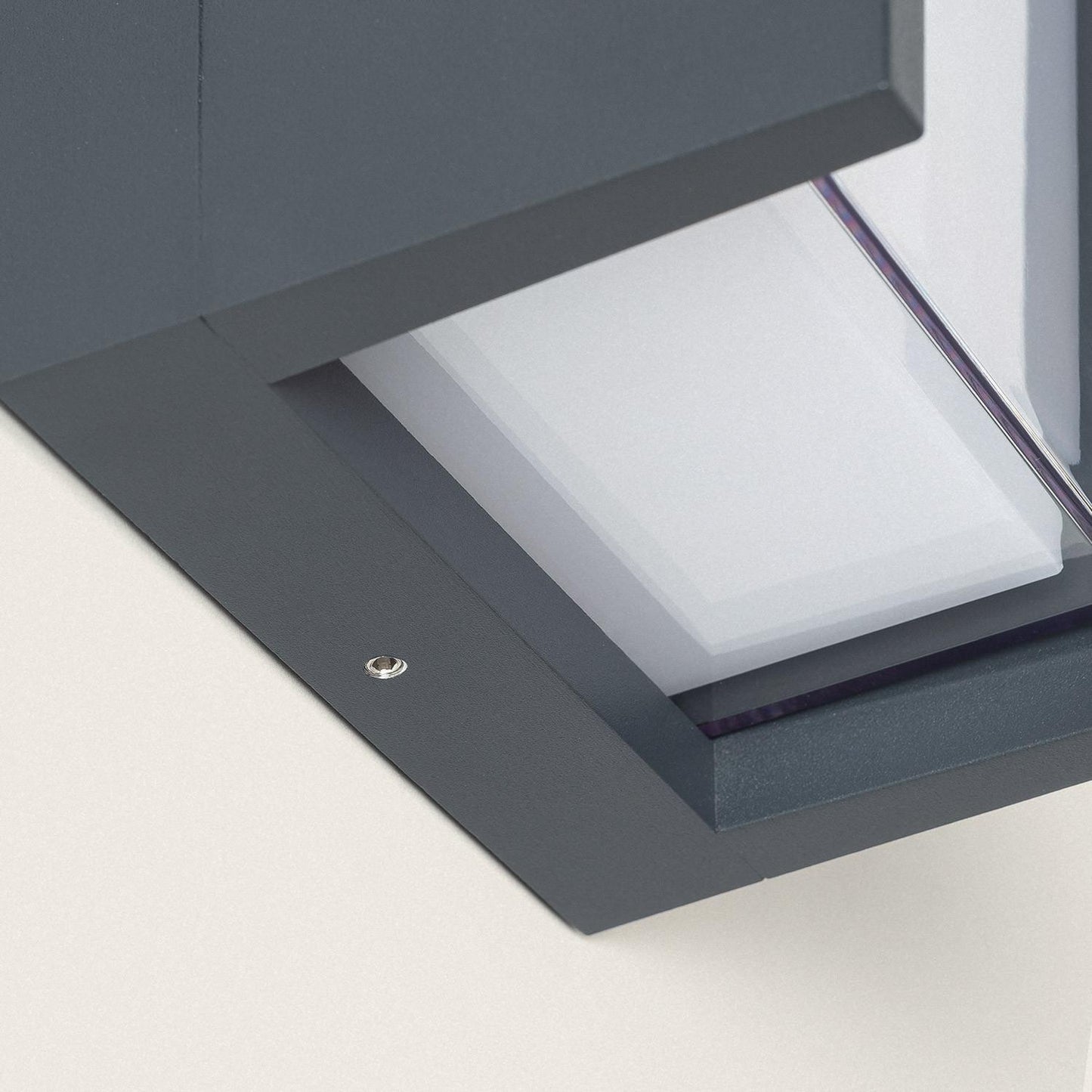 Aplique de Pared Exterior LED 12W Aluminio CCT Seleccionable Doble Difusor Lysandra