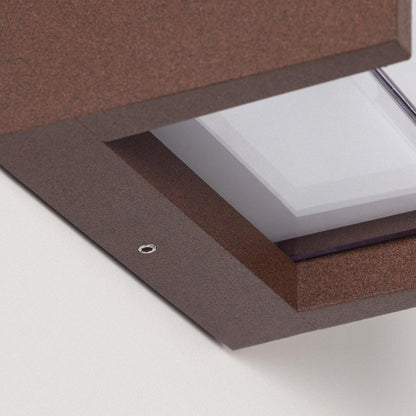 Aplique de Pared Exterior LED 12W Aluminio CCT Seleccionable Doble Difusor Lysandra