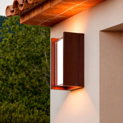 Aplique de Pared Exterior LED 12W Aluminio CCT Seleccionable Doble Difusor Lysandra