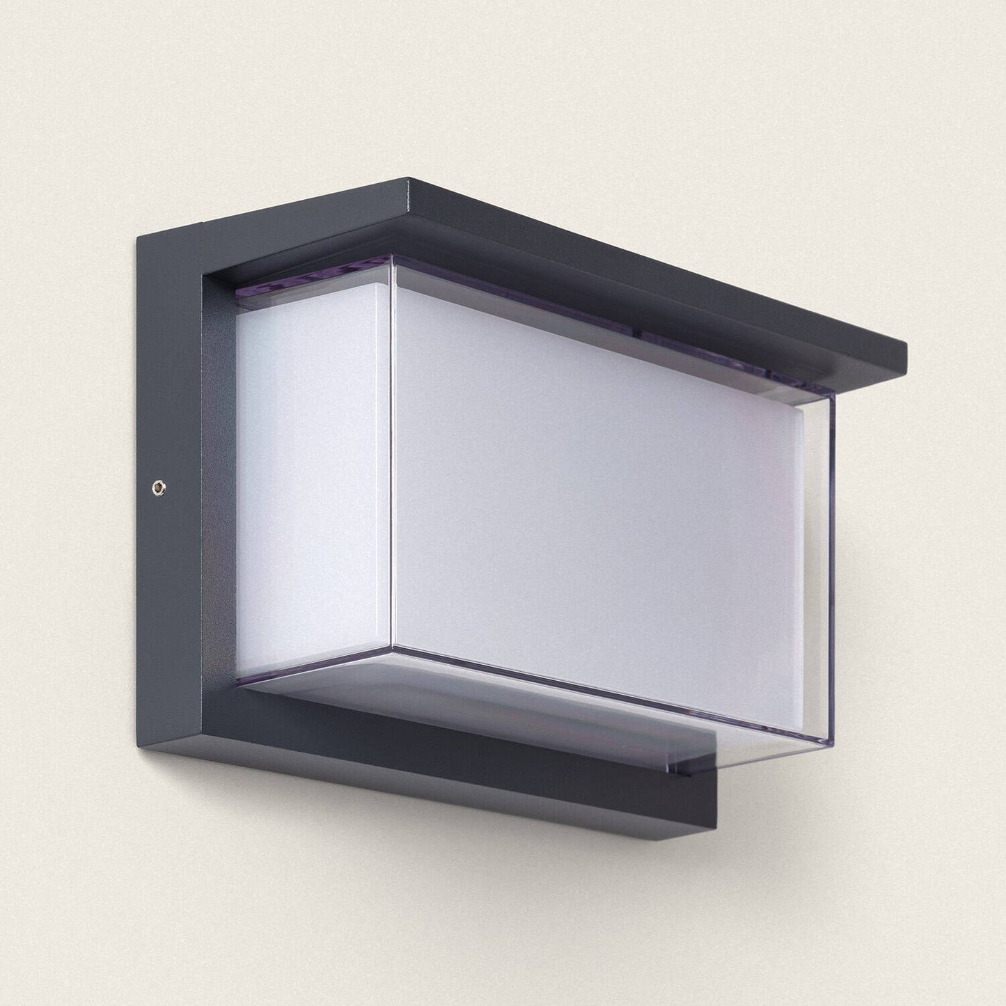 Aplique de Pared Exterior LED 12W Aluminio CCT Seleccionable Doble Difusor Arelien Oscilum