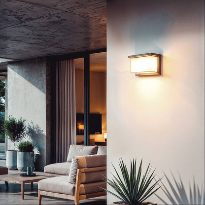Aplique de Pared Exterior LED 12W Aluminio CCT Seleccionable Doble Difusor Arelien Oscilum