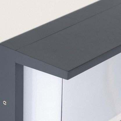 Aplique de Pared Exterior LED 12W Aluminio CCT Seleccionable Doble Difusor Arelien Oscilum
