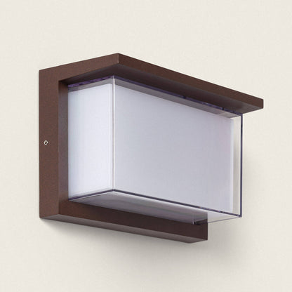 Aplique de Pared Exterior LED 12W Aluminio CCT Seleccionable Doble Difusor Arelien Oscilum