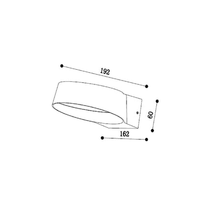 Aplique de Pared Exterior LED 12W Aluminio Chupny